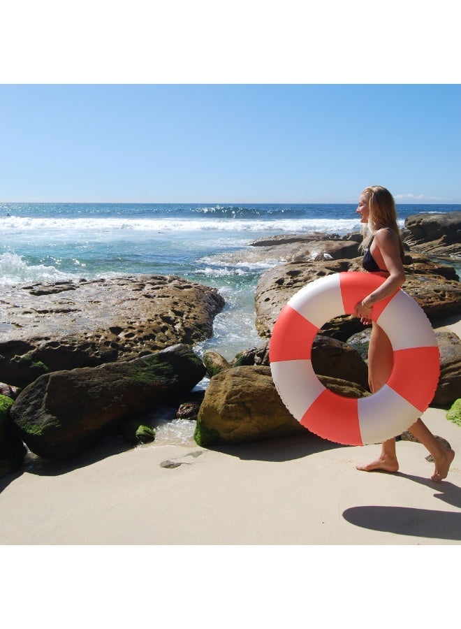 Sunnylife Slim Tube Pool Ring Pool Party Tomato – Fun Inflatable Pool Ring for Kids, Lightweight and Safe Floating Toy for Backyard, Pool, and Summer Adventures - Image 3